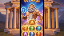 Gates of Olympus Mobile slot game menampilkan Zeus, multipliers epik, dan free spins seru di Hokiku88